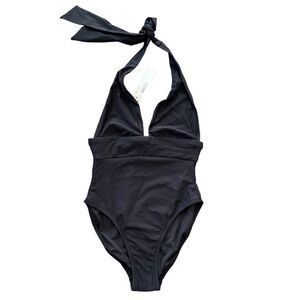 NWT J.Crew Plunged Halter Neckline One piece Swimsuit